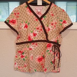 Koi Katelyn Scrub Top Sz. L